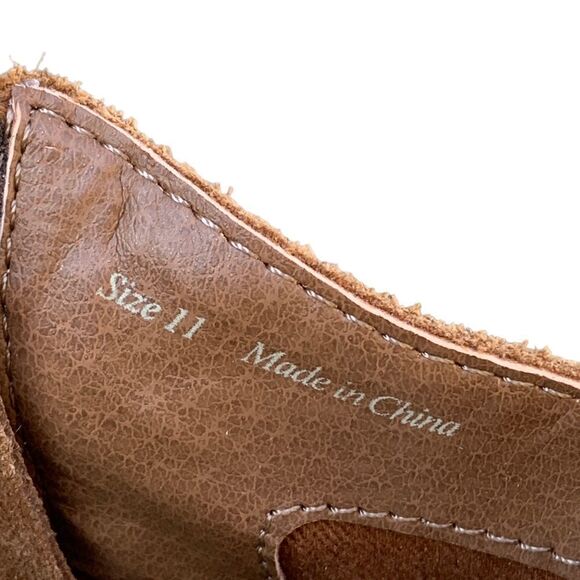 Dolce Vita Brown Suede Leather Ankle Booties Shoes Women’s size 11 boho Western - Picture 12 of 15